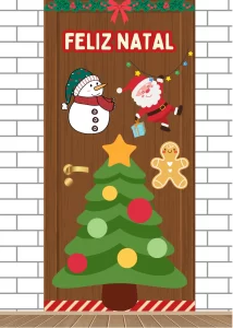 Painel de Porta Natal – Kit Premium Imprimível (Alta Resolução)