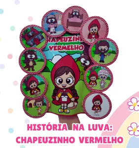 História na Luva Kit Chapeuzinho Vermelho + Atividades Imprimíveis