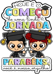 Painel de Formatura Infantil para Decoração Escolar