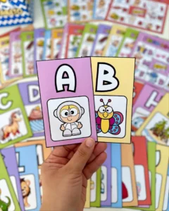 Bingo do Alfabeto para Imprimir (PDF) – 24 Cartelas Coloridas + Letras A–Z + Caixa Organizadora