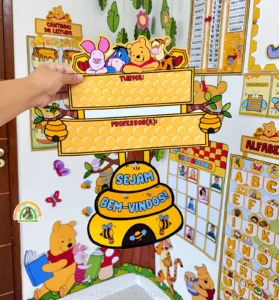 Kit Sala de Aula Ursinho Pooh (Bosque Encantado) | PDF PREMIUM