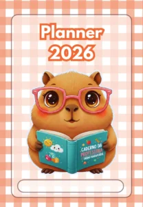 Planner Capivara 2026 do Professor(a) (PDF – 77 páginas) Completo