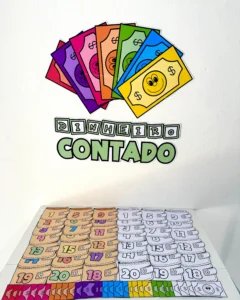 Dinheiro Contado – Numerais 1 a 20 (Pareamento de Quantidades) PDF com 41 páginas para Educação Infantil e Início da Matemática