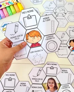 Lapbook Tudo Sobre Mim: Projeto Identidade para Educação Infantil | PDF com 8 Páginas | Editável