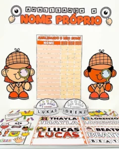 Kit Nome Próprio – Painel + Crachá Editável + Luva (PDF com 44 páginas)