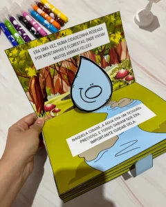 Livro 3D O Tesouro da Floresta com 21 Páginas