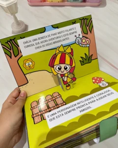 Livro 3D Sítio do Picapau Amarelo com 38 Páginas