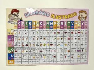 Cartaz Silabário Ilustrado Parede 16 Páginas