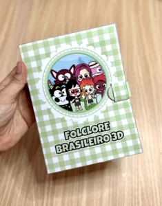 Livro 3D Folclore Brasileiro com 22 Páginas