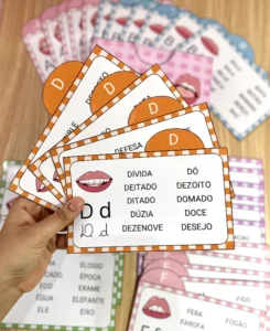 Fichas de Leitura do Alfabeto com 109 Fichas