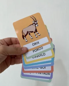 Educação Especial com Cards de Animais para Vocabulário 18 Páginas