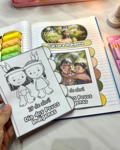 Livrinho Cultura Indígena em PDF com 11 Páginas