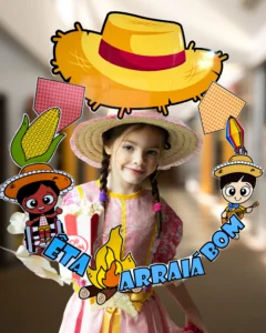 Decoração para Bambolê Festa Junina em PDF com 20 Páginas