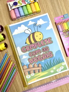 Apostila Complete com as Vogais em PDF com 34 Páginas