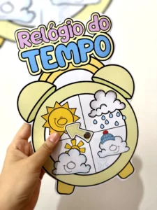 Relógio do Tempo Interativo em PDF com 12 Páginas