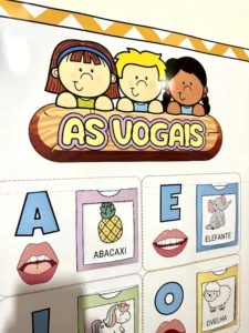 Painel As Vogais em PDF com 22 Páginas