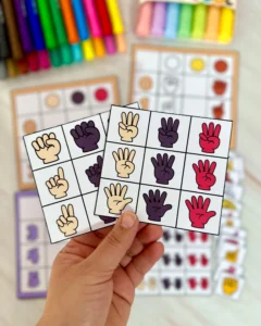 Números e Cores com 20 Fichas para Educação Especial