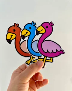 Flamingo das Cores com 18 Páginas para Educação Especial