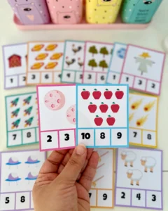 Contando e Aprendendo com 24 Fichas Ilustradas para Educação Especial
