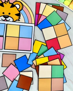 Cores Combinadas com 5 Páginas de Atividades para Educação Especial