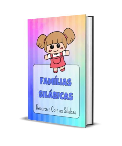 Capa do material Famílias Silábicas com ilustração de criança